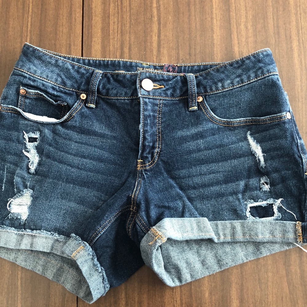 Denim shorts,cuffed never worn. Little distressed